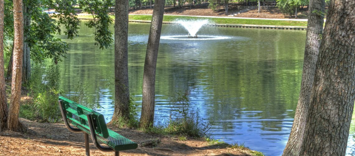 CG Hill Memorial Park - fountain- May 31 2012